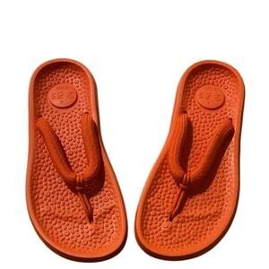 All birds orange flip flops size 7